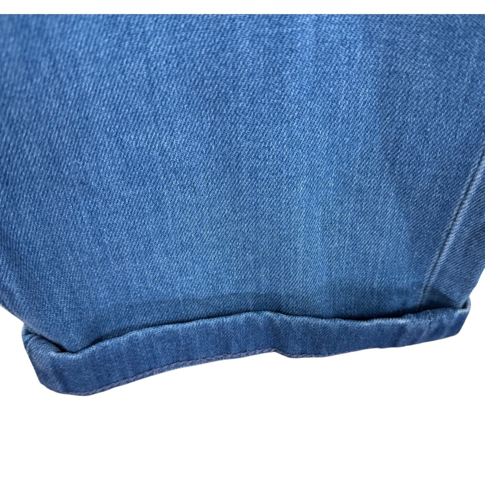 Chicos Denim Utility Crop Jeans Pants Size 1.5 US 10 New cuffed - Picture 10 of 12